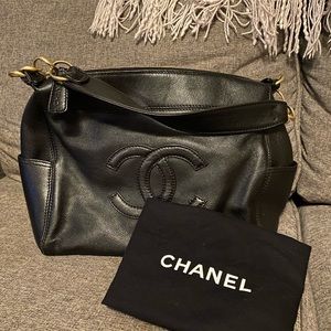 Chanel Black Leather Handbag